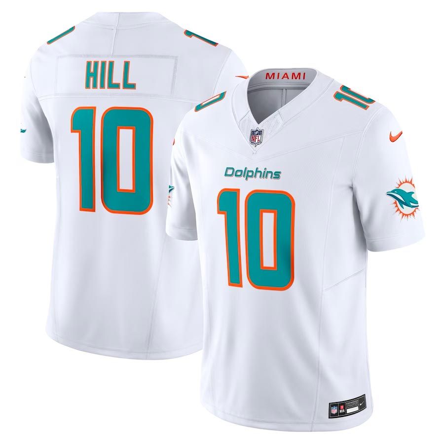 Miami Dolphins Tyreek Hill White Nike Vapor Limited Jersey