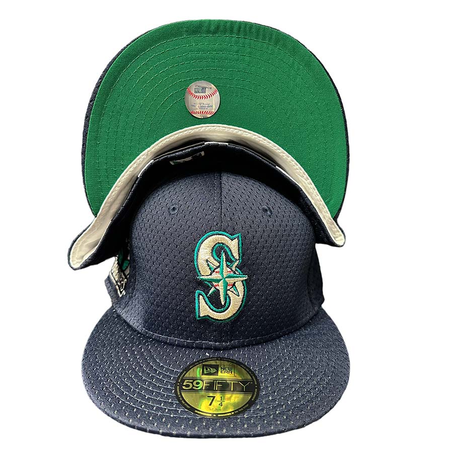 Seattle Mariners Navy Pro Image Exclusive BP Mesh 30th Aniv Patch Green
