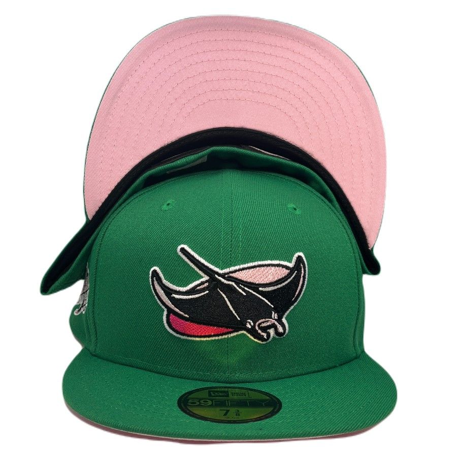 59FIFTY Tampa Bay Rays Black/Green/Pink Inaugural Season Patch