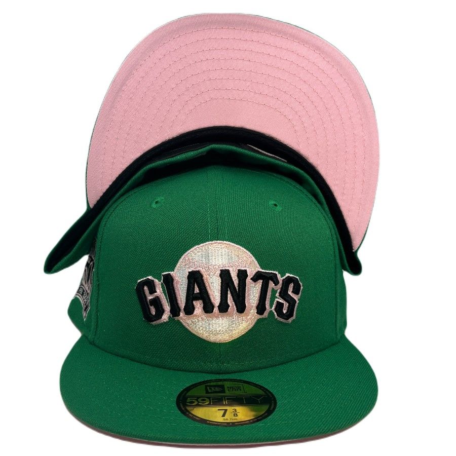 San Francisco Giants Green Botanical Pack 50th Anniversary Patch Pink UV  59FIFTY Fitted Hat