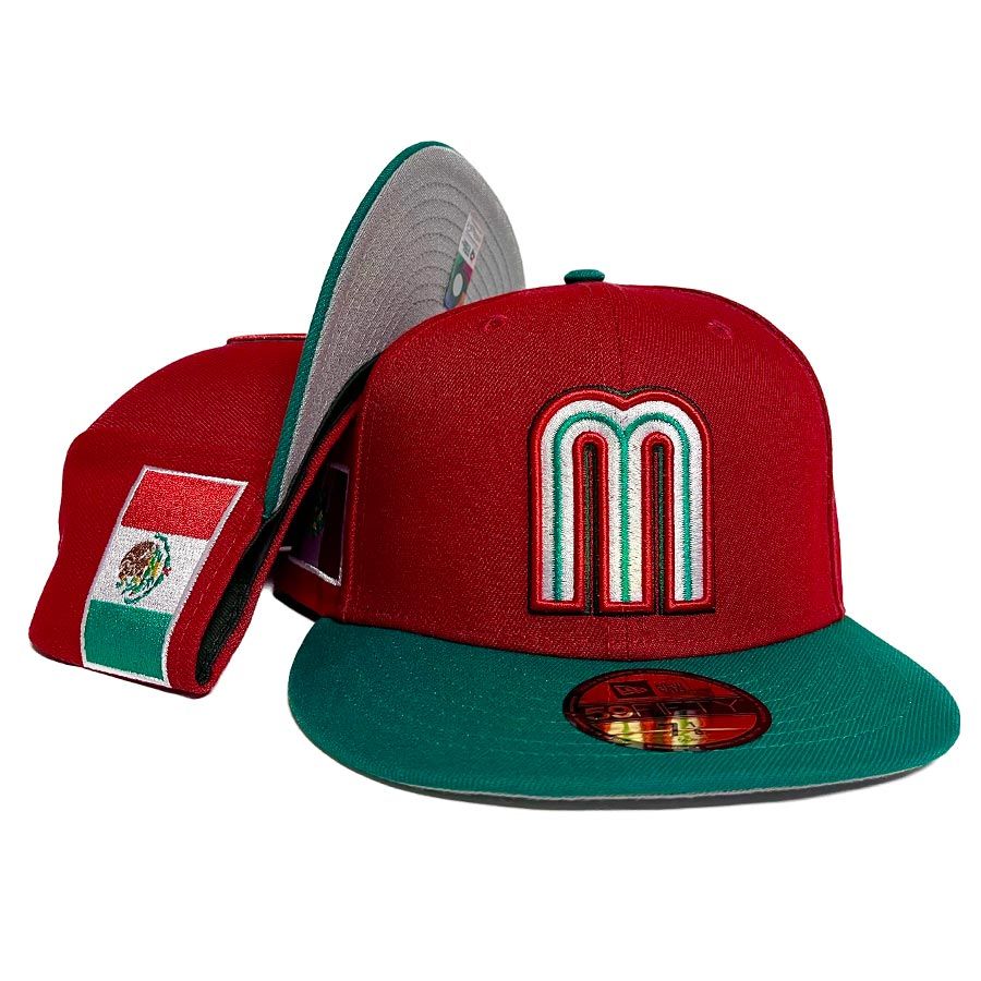 Mexico Red Green WBC New Era 59FIFTY Fitted Hat