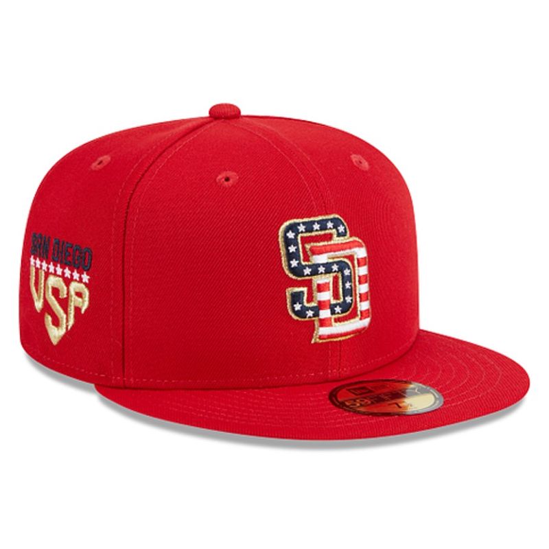 Cincinnati Reds New Era Red 2023 Fourth of July 59FIFTY Fitted Hat