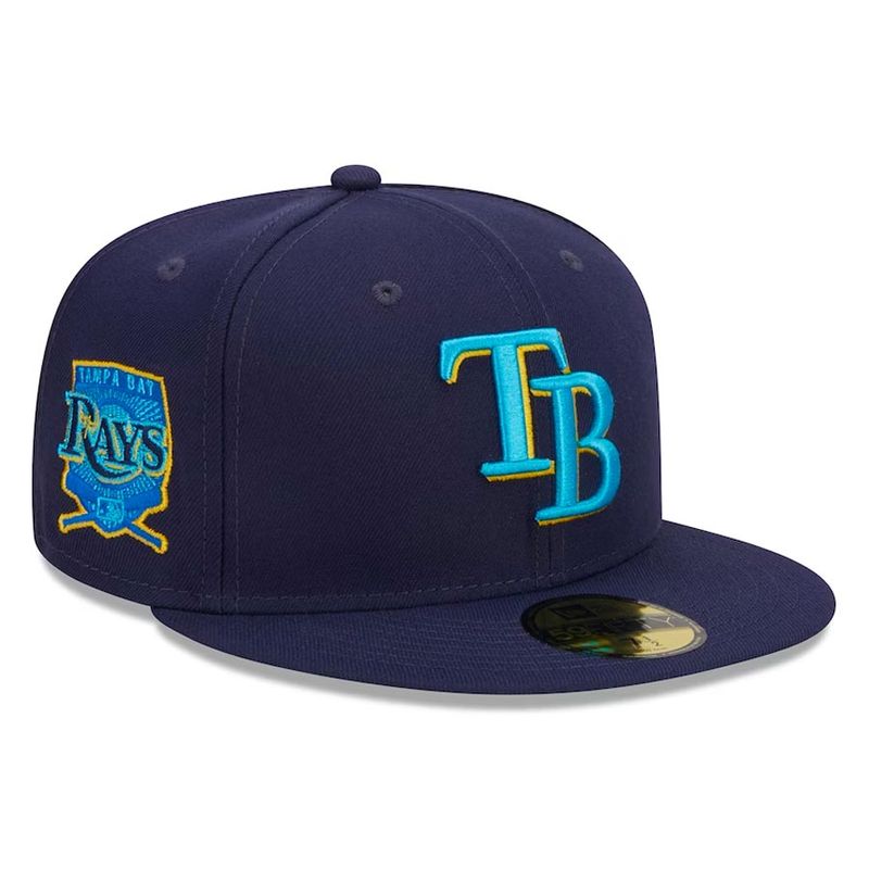 Tampa Bay Rays 10 Seasons Black/Blue-Grey UV Fitted Hat