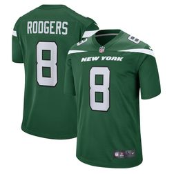 New York Jets Aaron Rodgers Gotham Green Nike Game Jersey