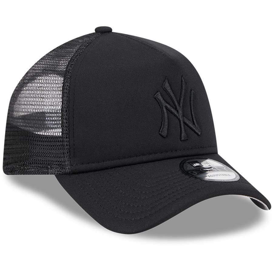 1X - New Era 9FORTY Snapback Trucker Cap Blank { BLACK } 9Forty New Era