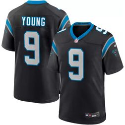 Carolina Panthers Bryce Young Black Nike Game Jersey