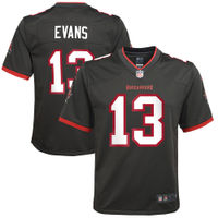 Youth Tampa Bay Buccaneers Mike Evans Pewter Nike Game Jersey