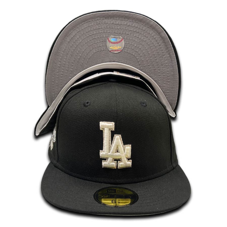 Los Angeles Lakers Black New Era Light Blue UV 59FIFTY Fitted Hat