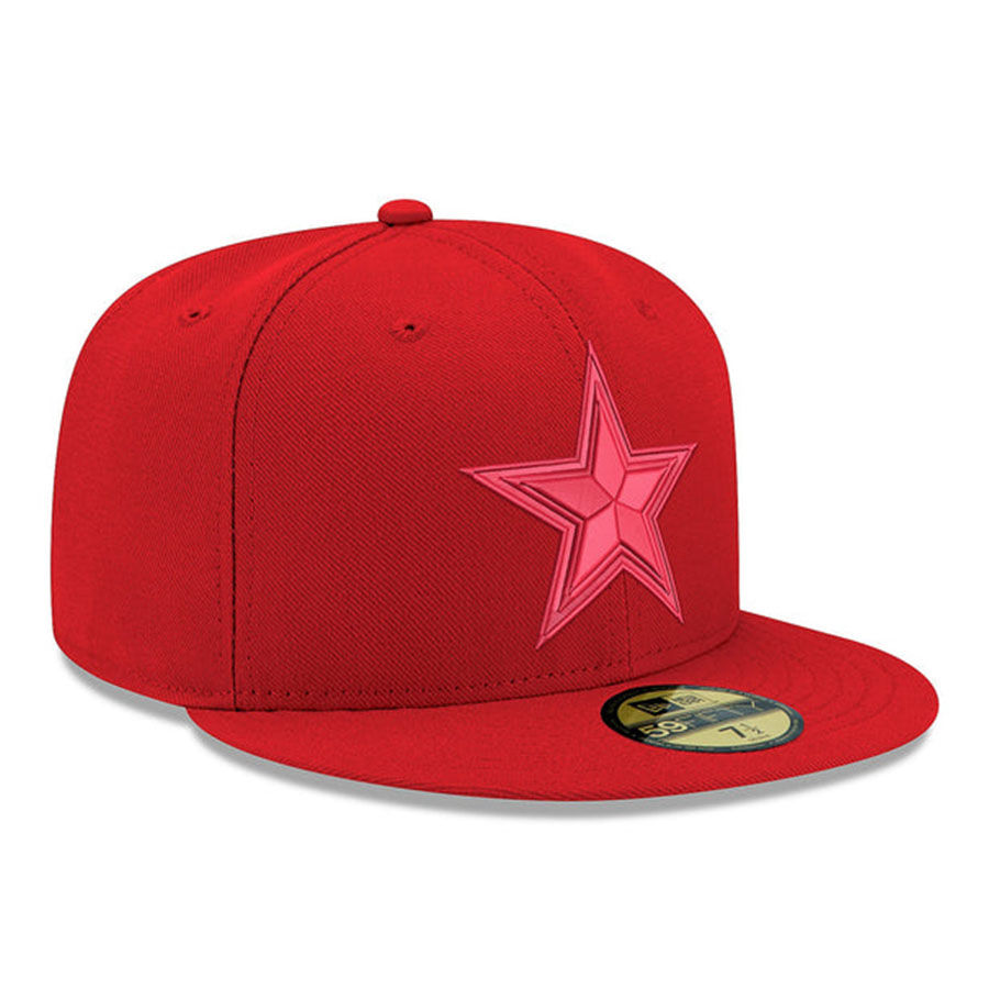 Dallas Cowboys Scarlet 59FIFTY Fitted Hat- Red/Royal