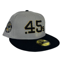The Houston Colt 45s Gray Two Tone Gold Flake Collection 40 Years Patch Gray UV 59FIFTY Fitted Hat