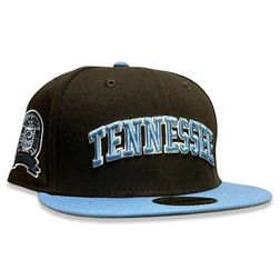 Tennessee Volunteers Brown Two Tone 75 Years Patch Gray UV New Era 59FIFTY Fitted Hat