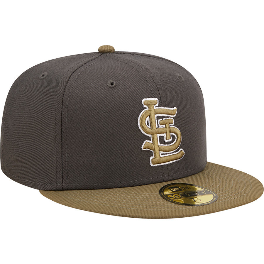 St. Louis Cardinals Charcoal and Olive Basic STL Gray UV New Era ...