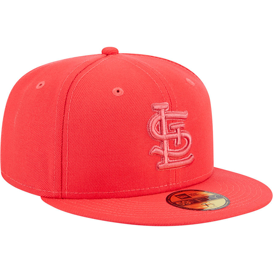 St. Louis Cardinals Orange and White Basic STL Orange UV New Era 59FIFTY Fitted  Hat