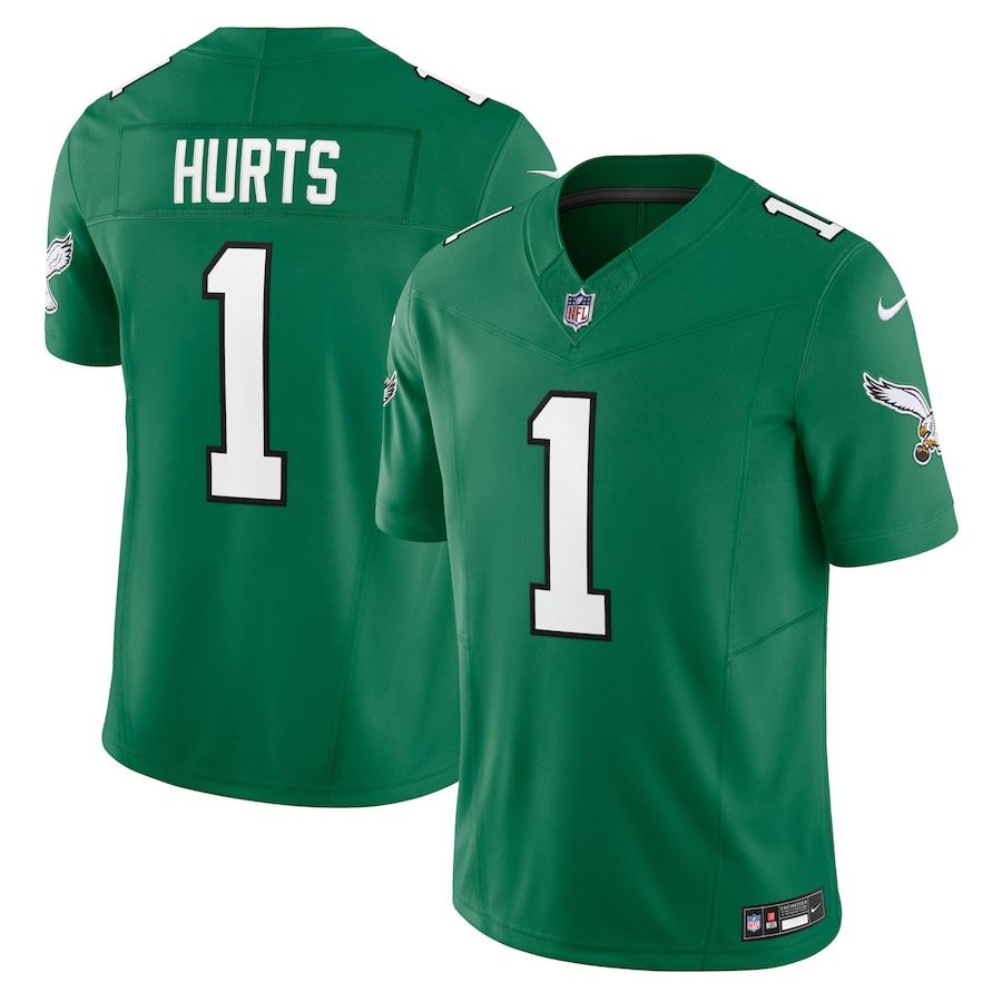 Jalen Hurts Philadelphia Eagles Kelly White Jersey - All Stitched - Vgear