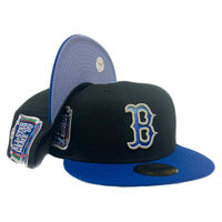 Boston Red Sox Black Two Tone 1999 ASG Patch Lavender UV New Era 59FIFTY Fitted Hat