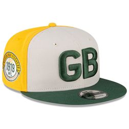 Green Bay Packers 2023 NFL Sideline Historic Logo New Era 9FIFTY Snapback Hat