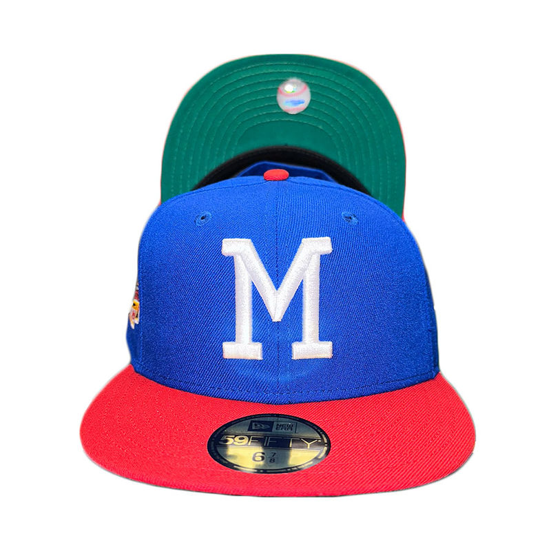 Milwaukee Braves Two Tone Leon in the Lab 1957 WS Patch Green UV 59FIFTY  Fitted Hat