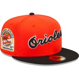 New Era Baltimore Orioles Orange Retro Script 30th Anniversary Throwback  Edition 59Fifty Fitted Hat