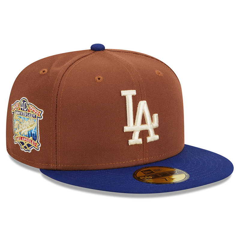 Los Angeles Dodgers Brown New Era 59Fifty On Field Fitted Hat