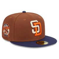 San Diego Padres Brown Harvest 25th Aniv Patch Gray UV 59FIFTY Fitted Hat