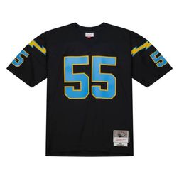 Los Angeles Chargers Junior Seau 2002 Mitchell & Ness Black Bo Tonal Legacy Jersey