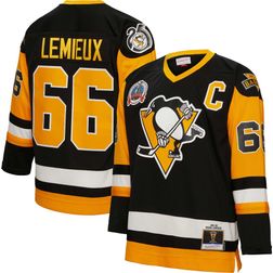Pittsburgh Penguins Mario Lemieux Mitchell & Ness Black Captain Patch Jersey