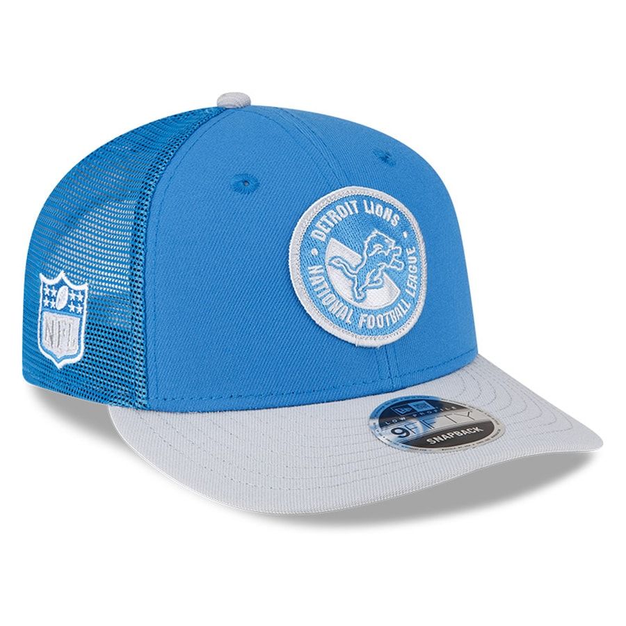 Men's New Era Gray/Blue Detroit Lions 2023 Sideline 59FIFTY Fitted Hat