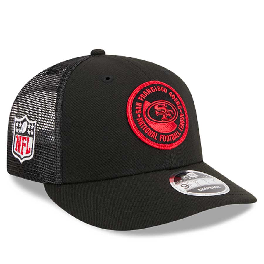 San Francisco 49ers 2023 NFL Sideline Black New Era Low Profile 9FIFTY Snapback  Hat