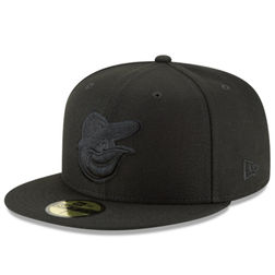 Baltimore Orioles Black on Black Basic New Era 59FIFTY Fitted Hat