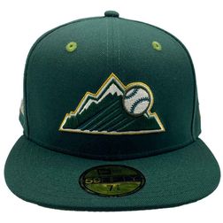 Colorado Rockies Green Earth Coors Field 1995 Side Patch Olive UV New Era 59Fifty Fitted Hat