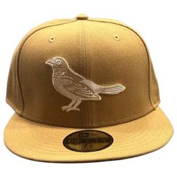 Baltimore Orioles Wheat Brown Basic Gray UV 59FIFTY Fitted Hat