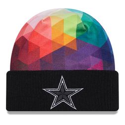 Dallas Cowboys Black 2023 NFL Crucial Catch Cuffed Knit Hat