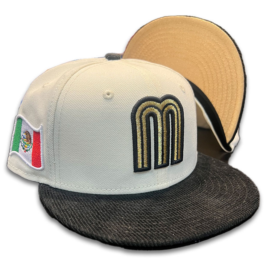 New Era 59FIFTY San Francisco Giants Mexico Flag Patch Hat - Black, White Black/White / 7 7/8