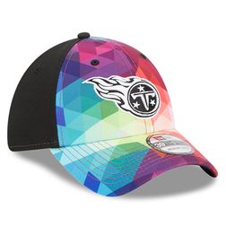 Tennessee Titans New Era 2023 NFL Crucial Catch Pink 39THIRTY Flex Hat