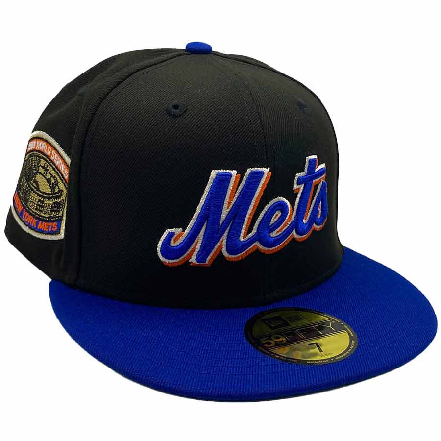 59FIFTY New York Mets Black/Royal/Green 1969 WS Champs Patch