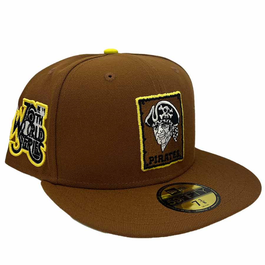 7 1/2 Pittsburgh Pirates Two Tone Yellow Brown Red 59fifty