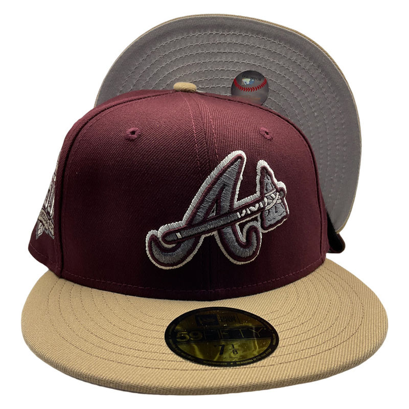 New Era 59 / 50 Hat - Atlanta Braves - Burgundy – InStyle-Tuscaloosa