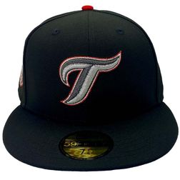 Toronto Blue Jays Black Crown Catalog Pack 30th Anniversary Gray UV New Era 59Fifty Fitted Hat