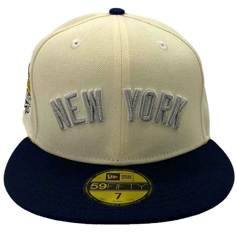 New Era New York Yankees 59Fifty Fitted Hat (Cream/Navy)