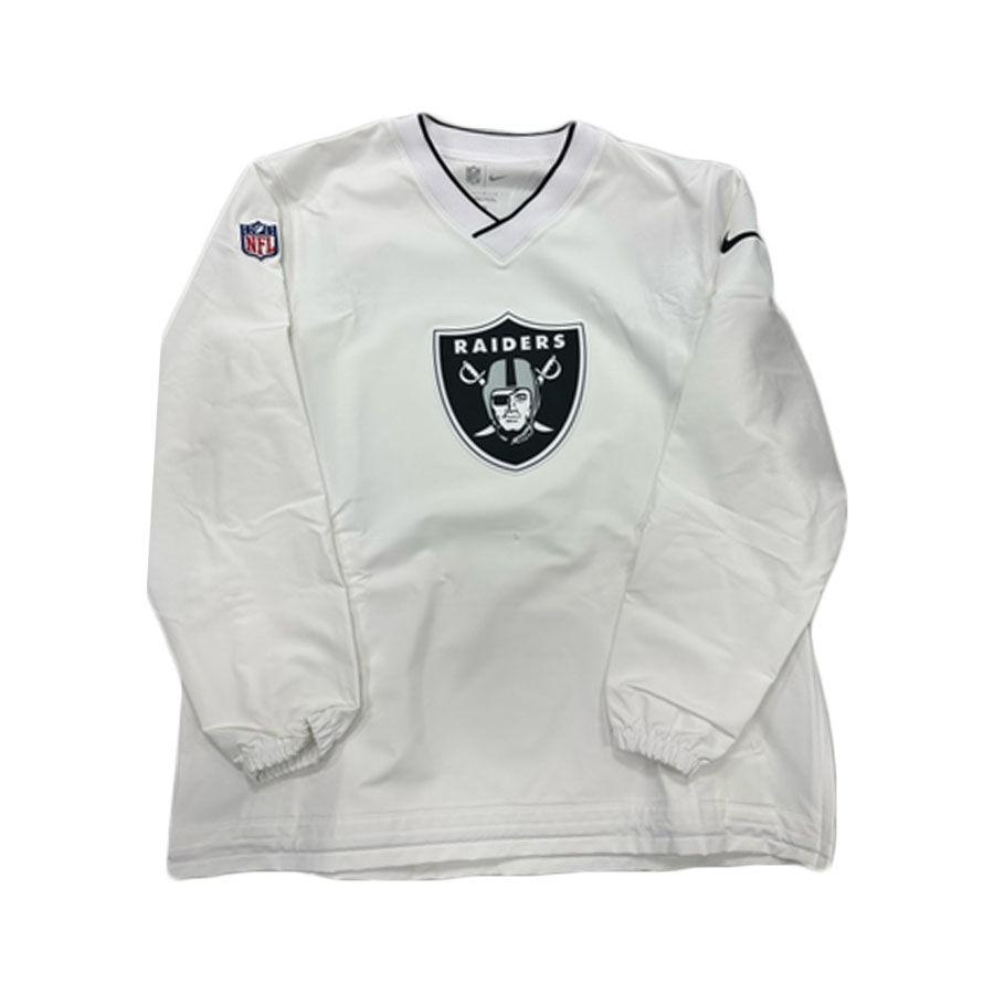 Las Vegas Raiders White Nike Windbreaker Jacket