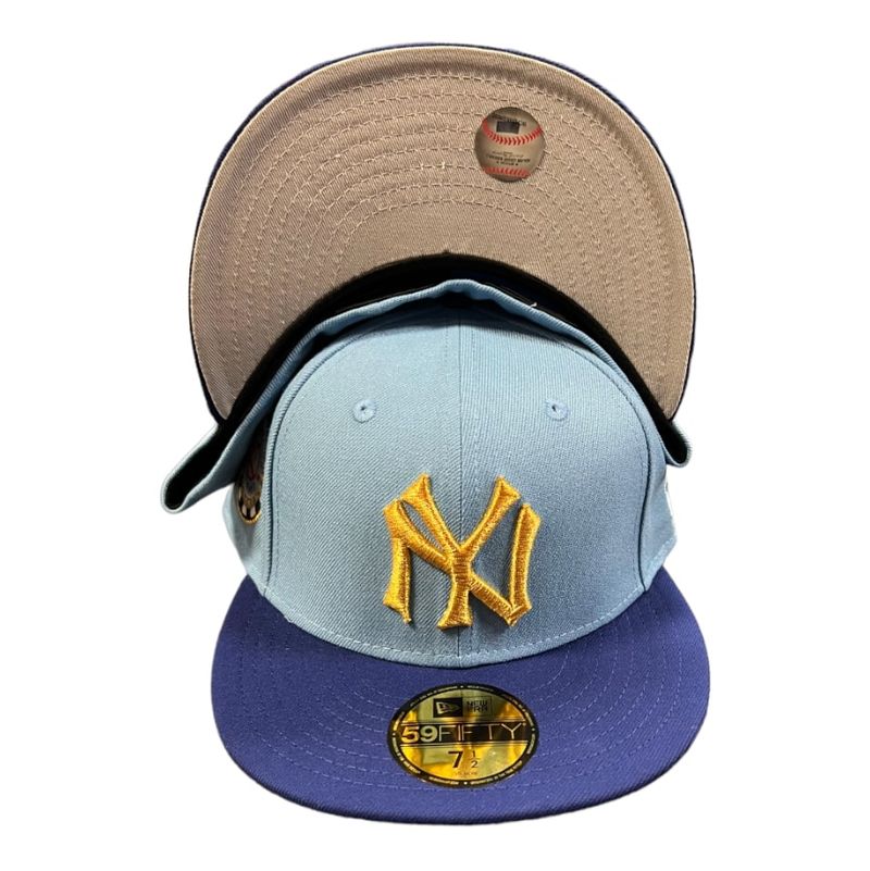 5950 Two-Tone Color Pack Pastel Blue New York Yankees Cap