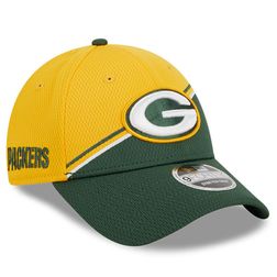 Green Bay Packers 2023 NFL Sideline New Era 9FORTY Adjustable Hat