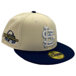 Toronto Blue Jays New Era Retro 59FIFTY Fitted Hat - Stone/Royal