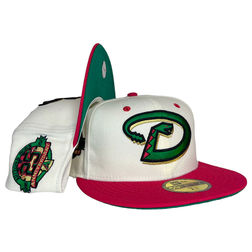 Arizona Diamondbacks New Era Optic 59FIFTY Fitted Hat - White/Red