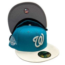 Washington Nationals Ocean Breeze 10 Years Patch Gray UV 59FIFTY Fitted Hat