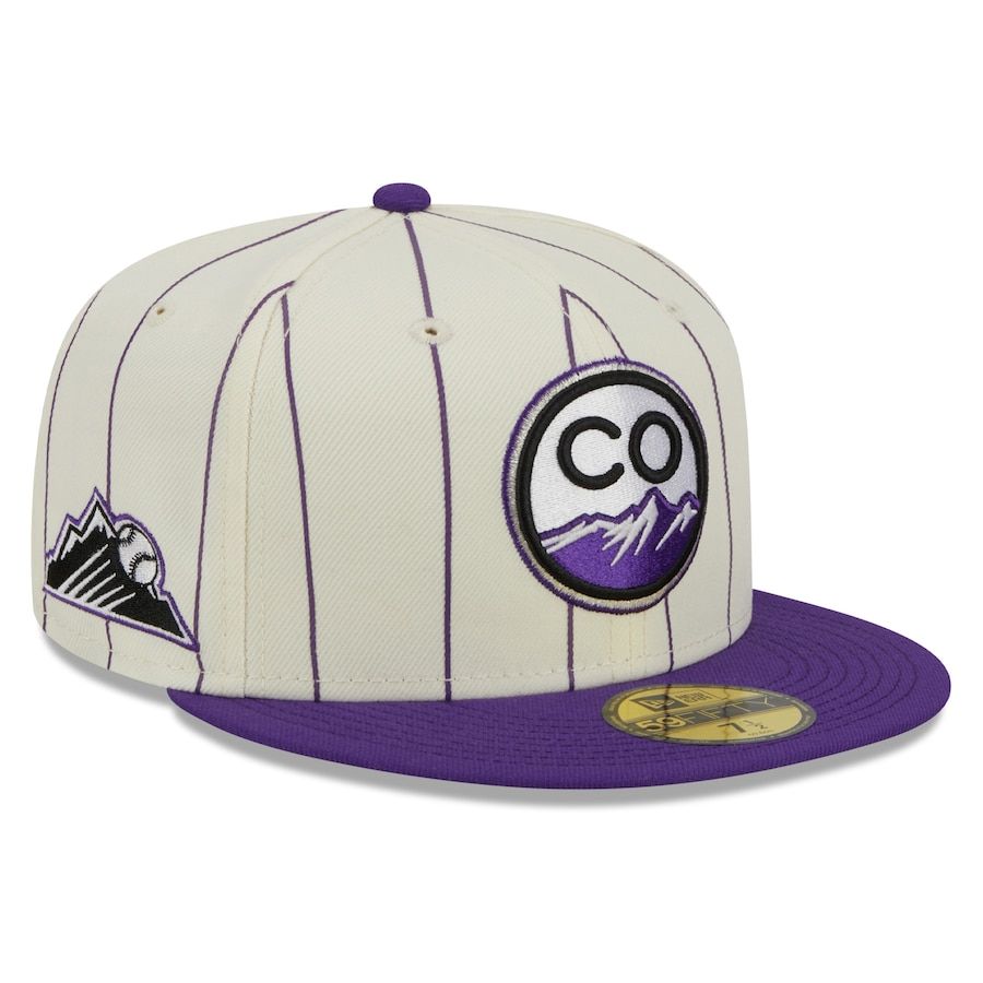 Colorado Rockies Retro City Gray UV New Era 59FIFTY Fitted Hat