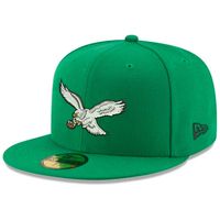 Philadelphia Eagles New Era 2023 Sideline Historic 9FIFTY Snapback Hat -  Cream/Kelly Green