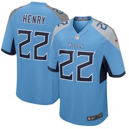 Youth Tennessee Titans Derrick Henry Nike Light Blue Game Jersey