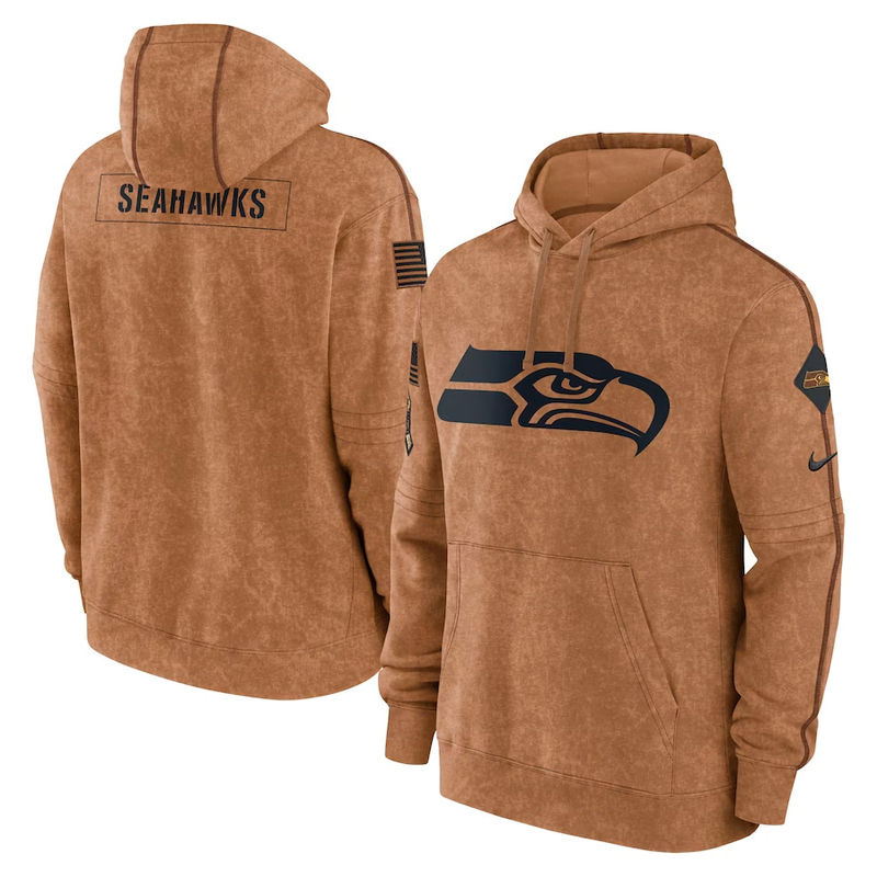 49Ers Salute To Service Veterans Day Brown Hoodie - Icestork