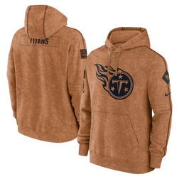 Tennessee Titans 2023 Salute To Service Brown Nike Club Pullover Hoodie